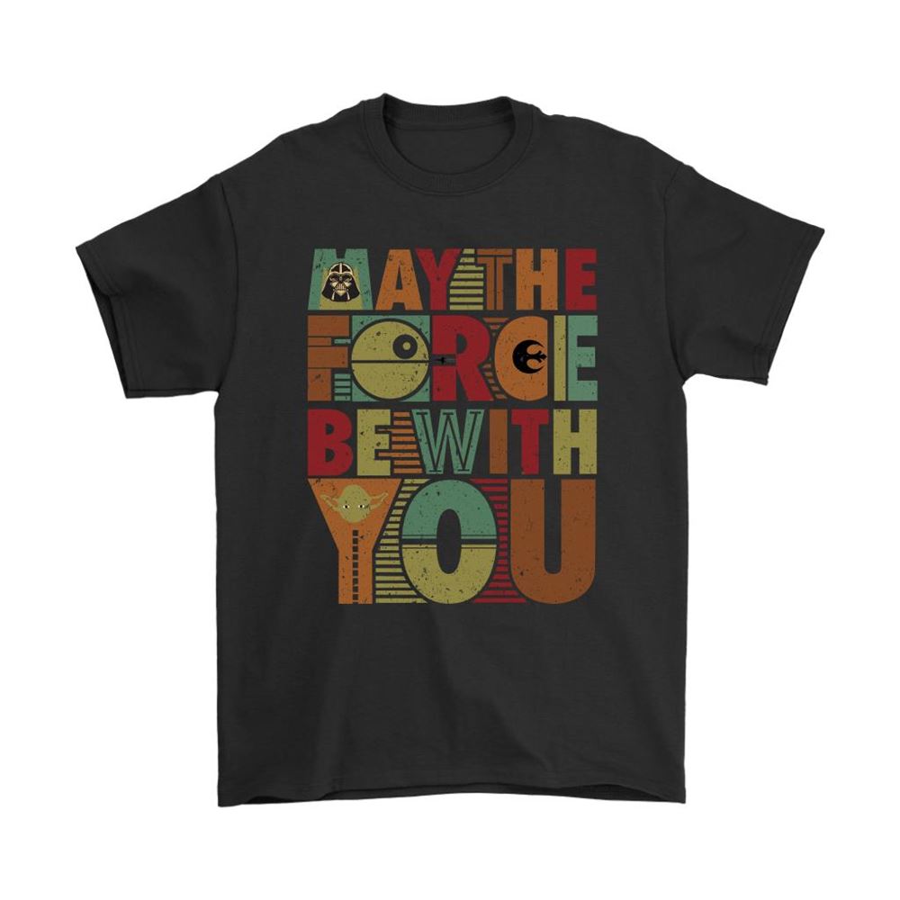 May The Force Be With You Vader Jedi Yoda Star Wars Shirts