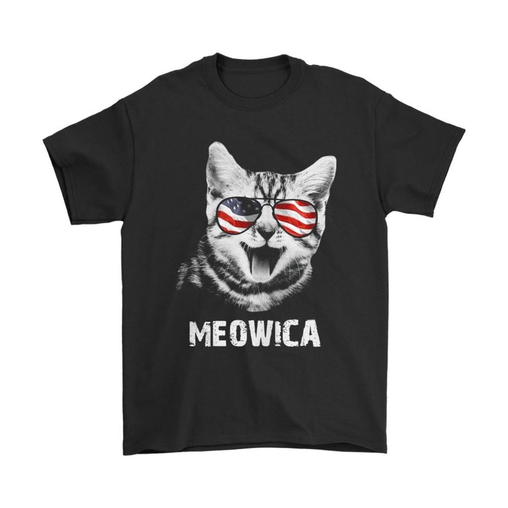 Meowica 4th Of July Independence Day American Cat Shirts