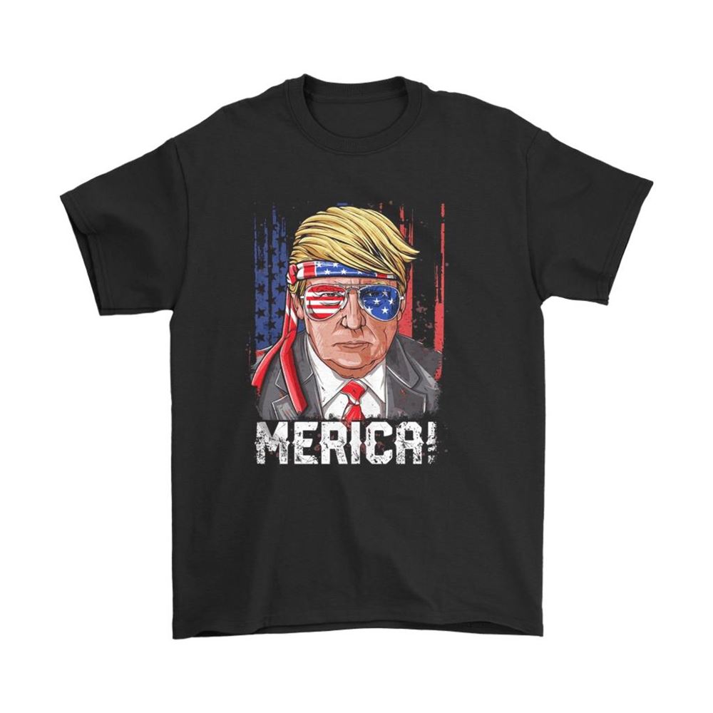Merica Donald Trump 4th Of July American Flag Shirts