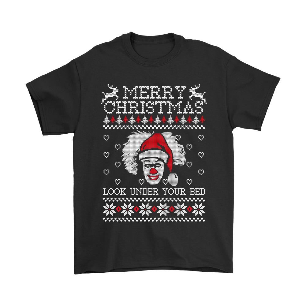Merry Christmas Look Under You Bed It Stephen King Shirts