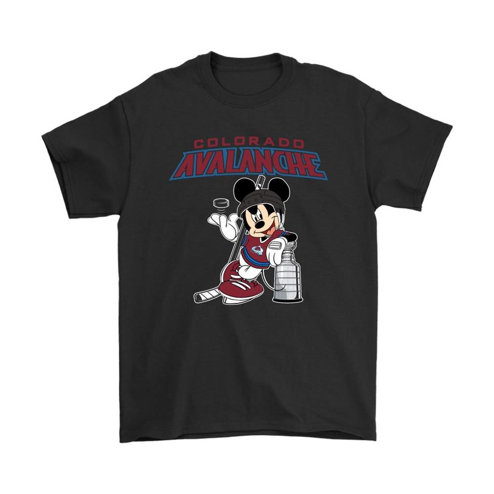 Mickey Colorado Avalanche With The Stanley Cup Hockey Nhl Shirts