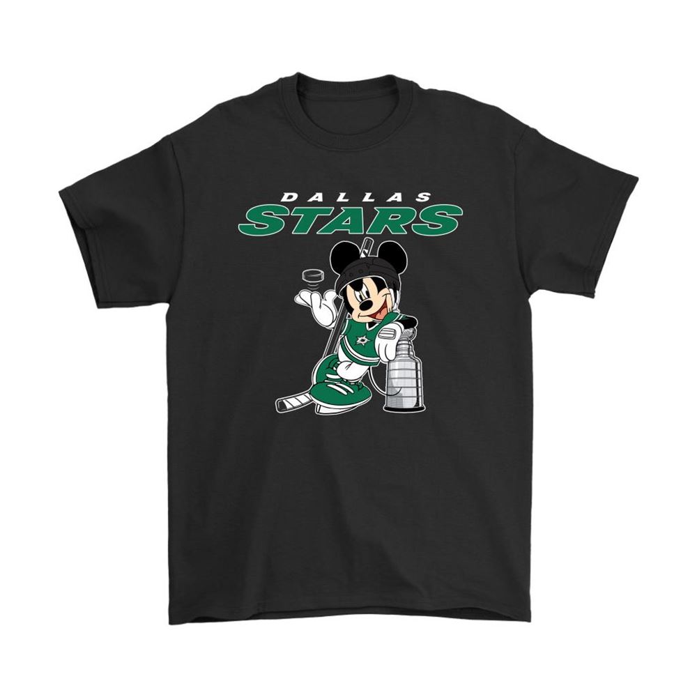Mickey Dallas Stars With The Stanley Cup Hockey Nhl Shirts