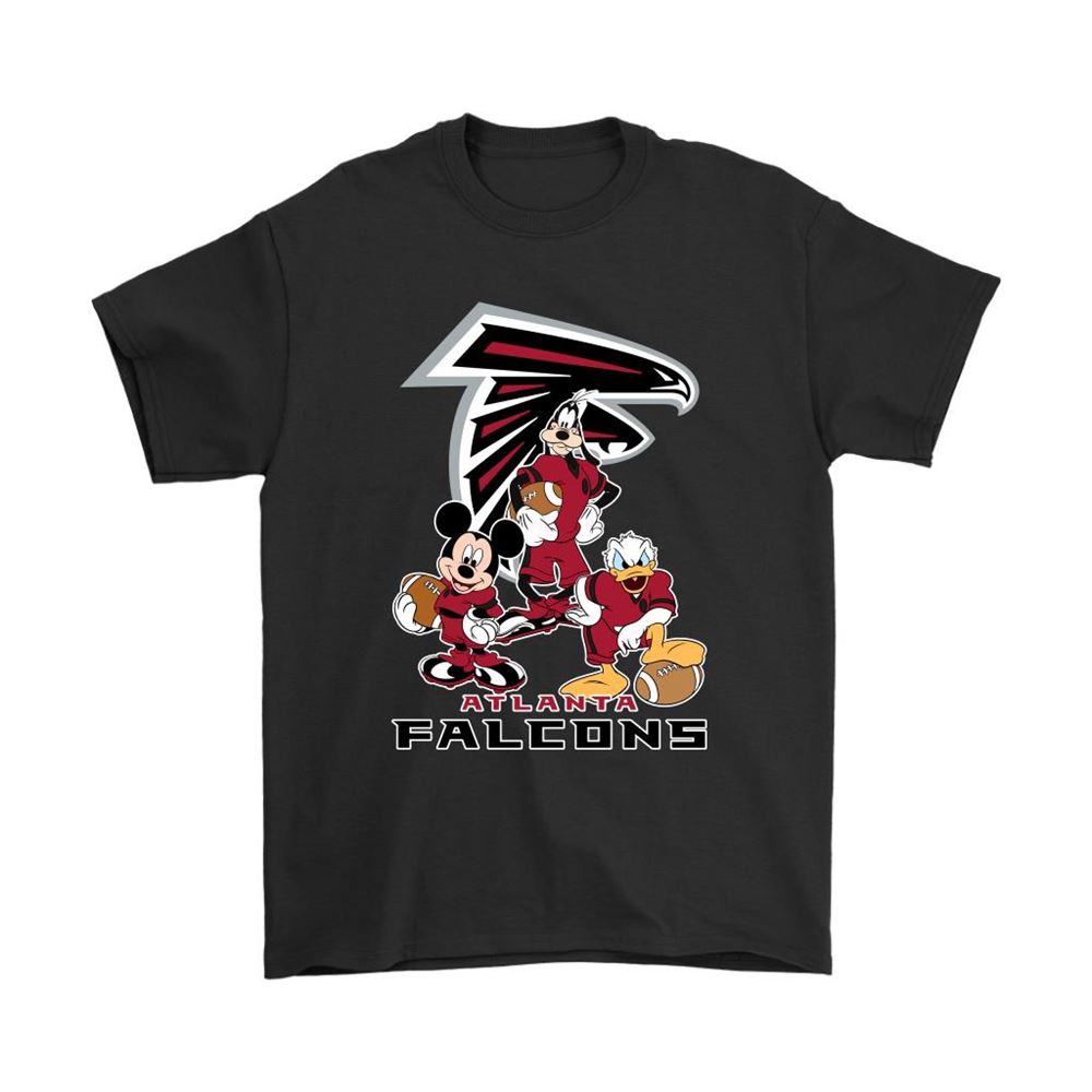 Mickey Donald Goofy The Three Atlanta Falcons Football Shirts