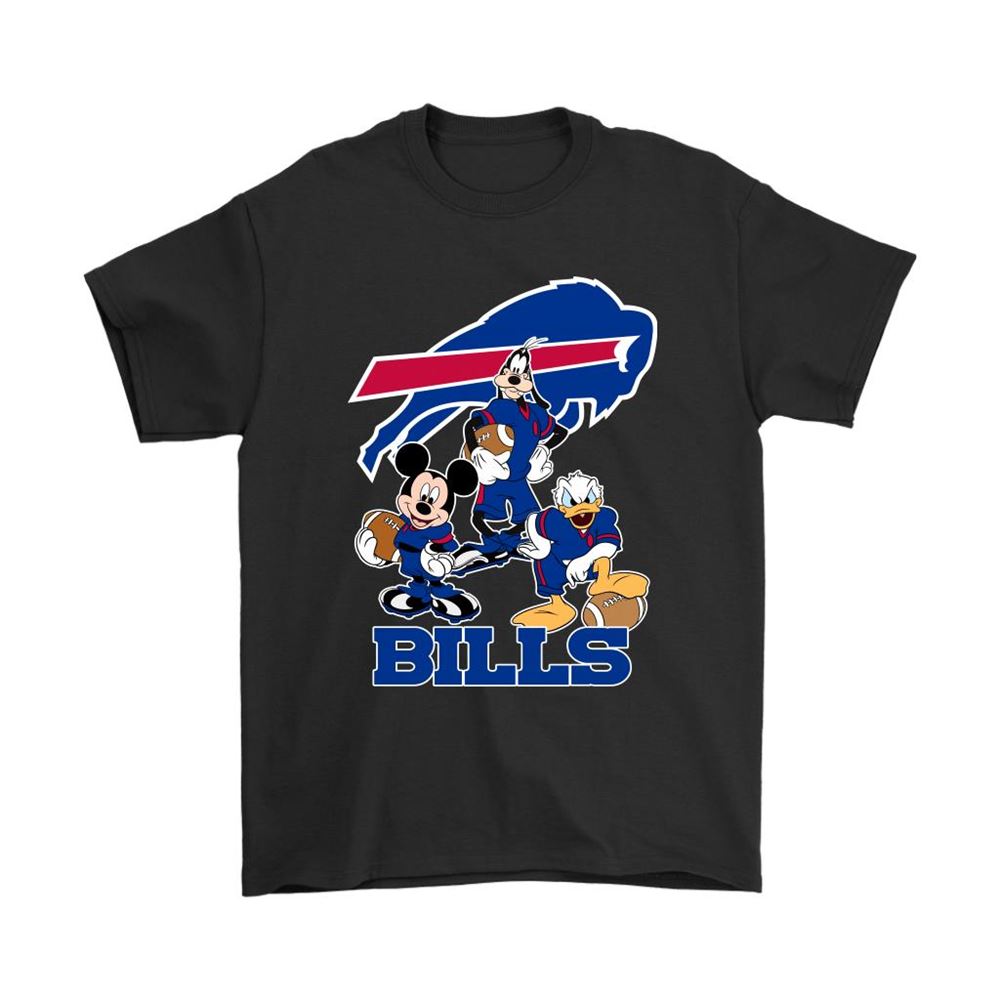Mickey Donald Goofy The Three Buffalo Bills Football Shirts