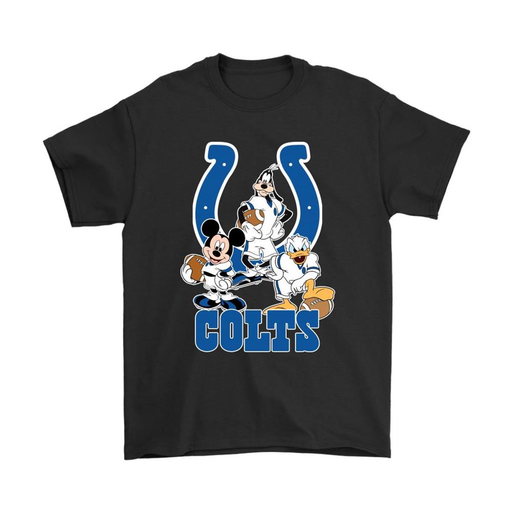 Mickey Donald Goofy The Three Indianapolis Colts Football Shirts