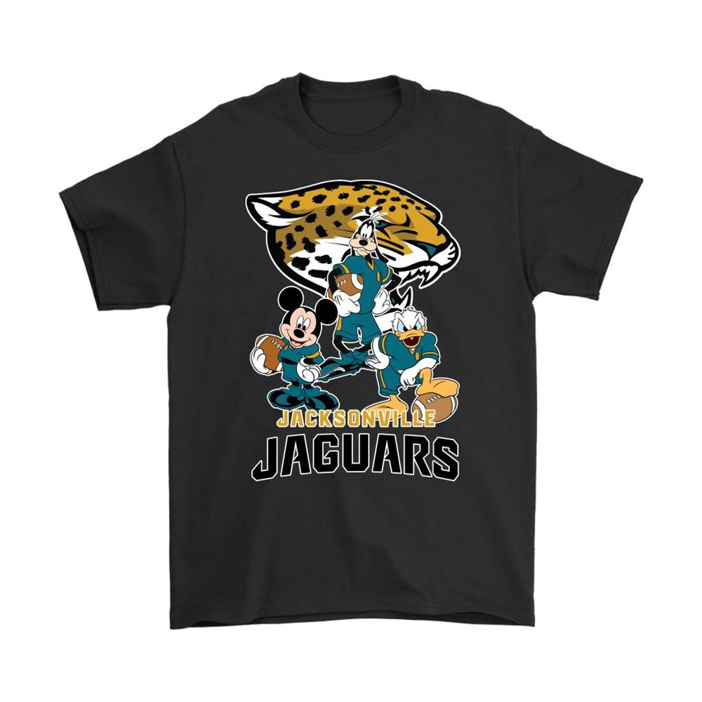 Mickey Donald Goofy The Three Jacksonville Jaguars Football Shirts