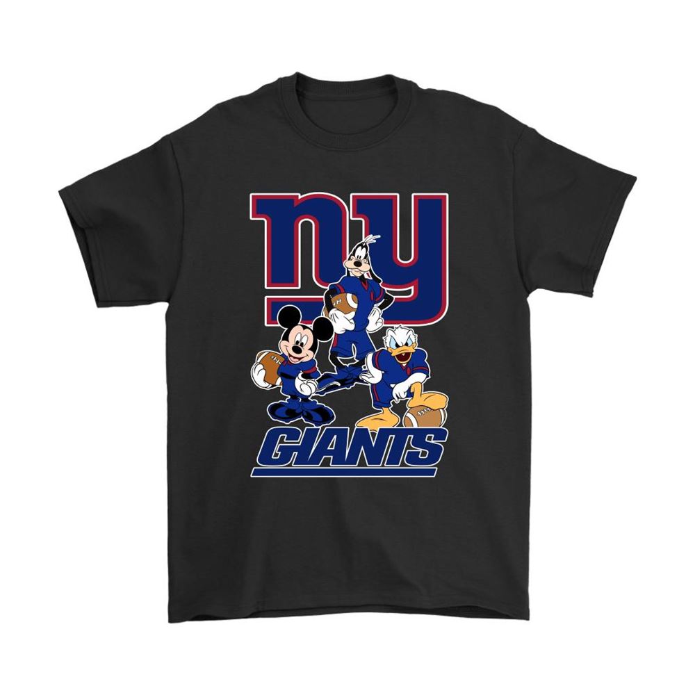 Mickey Donald Goofy The Three New York Giants Football Shirts