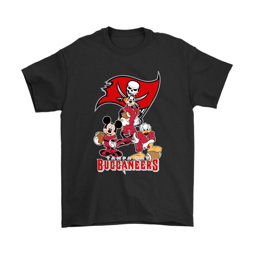 Mickey Donald Goofy The Three Tampa Bay Buccaneers Football Shirts