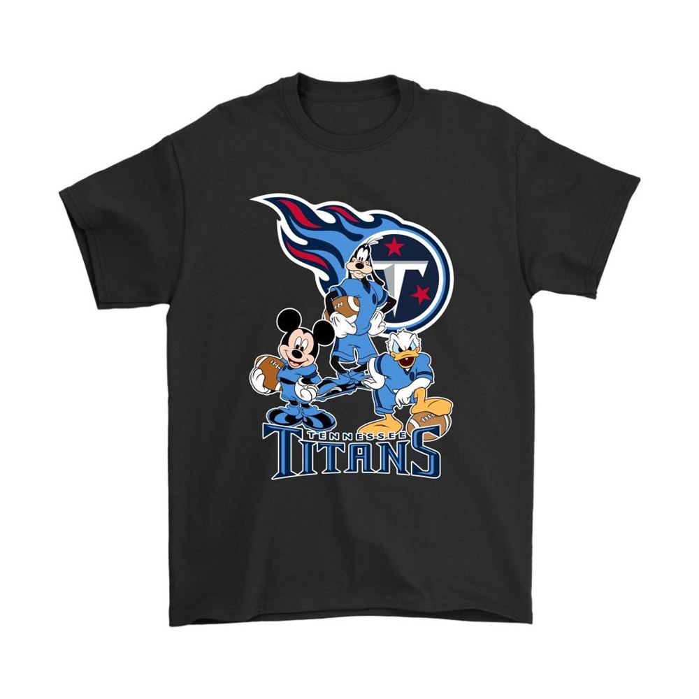Mickey Donald Goofy The Three Tennessee Titans Football Shirts