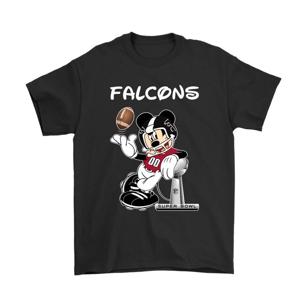 Mickey Falcons Taking The Super Bowl Trophy Football Shirts