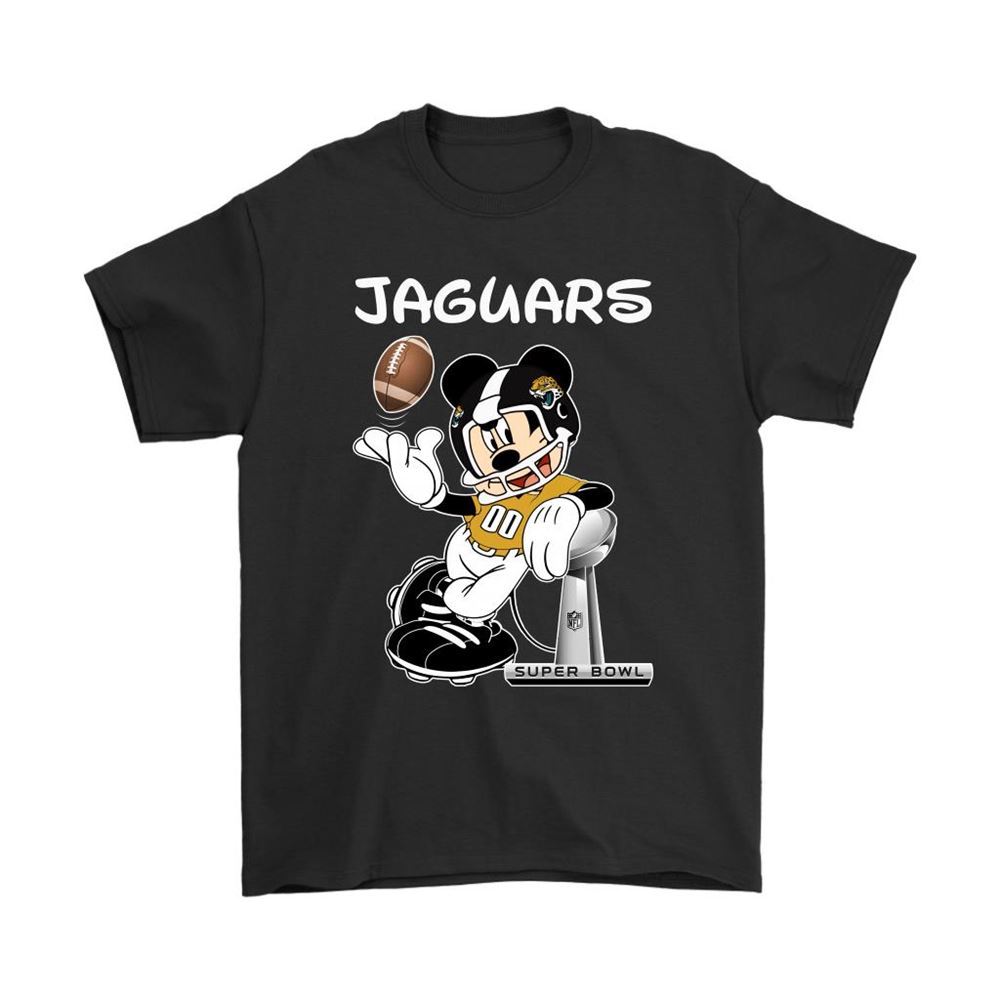 Mickey Jaguars Taking The Super Bowl Trophy Football Shirts