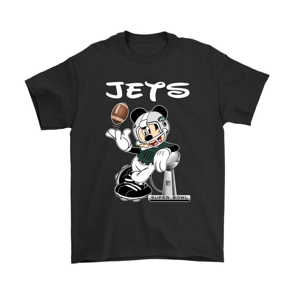 Mickey Jets Taking The Super Bowl Trophy Football Shirts