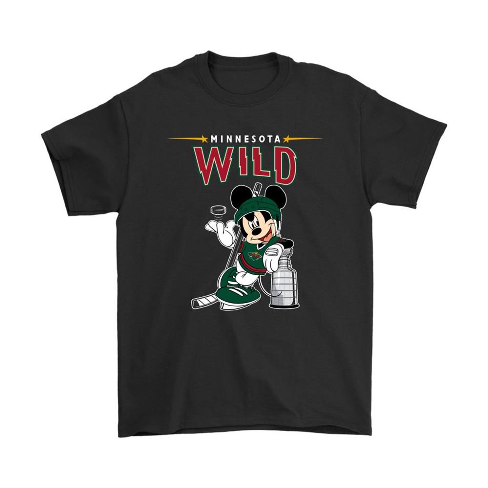 Mickey Minnesota Wild With The Stanley Cup Hockey Nhl Shirts