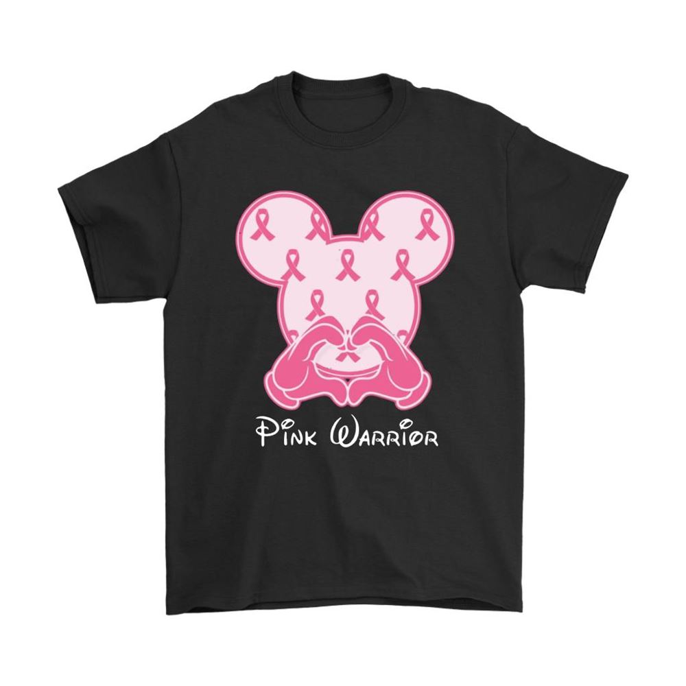 Mickey Mouse Pink Warrior Fights Cancer Breast Cancer Awareness Shirts