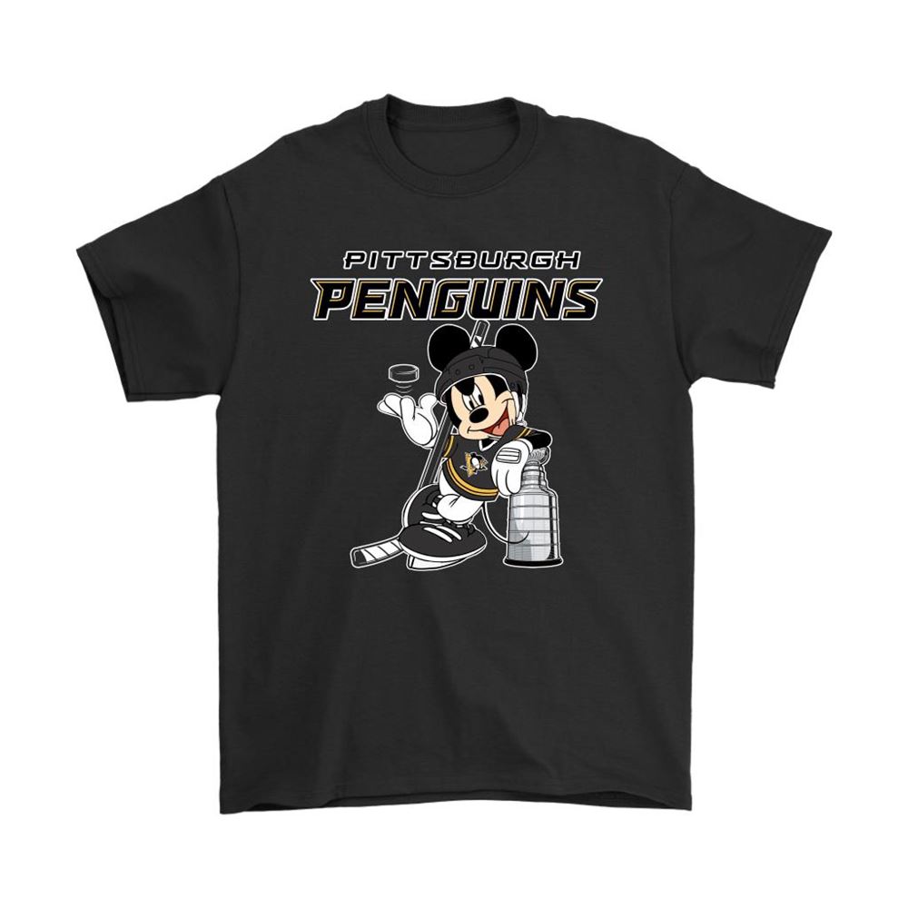 Mickey Pittsburgh Penguins Taking The Stanley Cup Hockey Nhl Shirts
