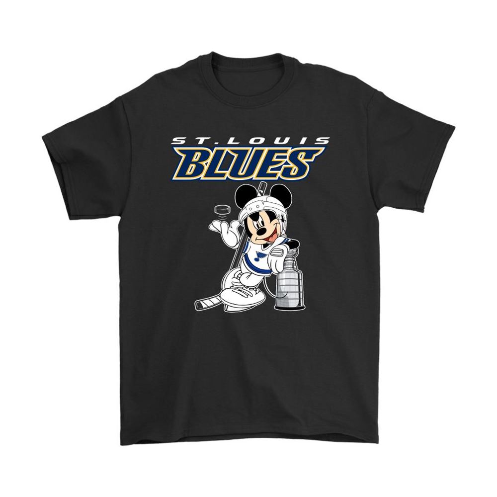 Mickey St Louis Blues With The Stanley Cup Hockey Nhl Shirts