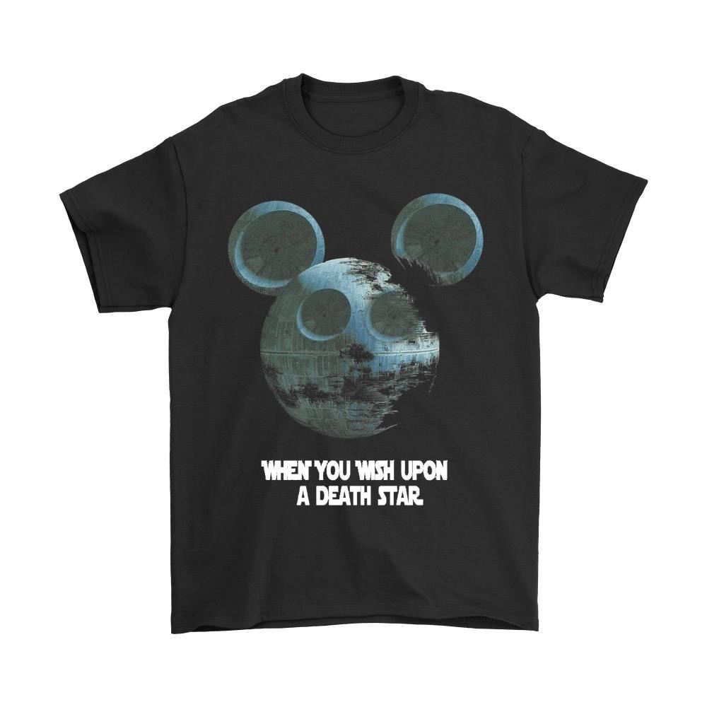 Mickey Star Wars When You Wish Upon A Death Star Shirts