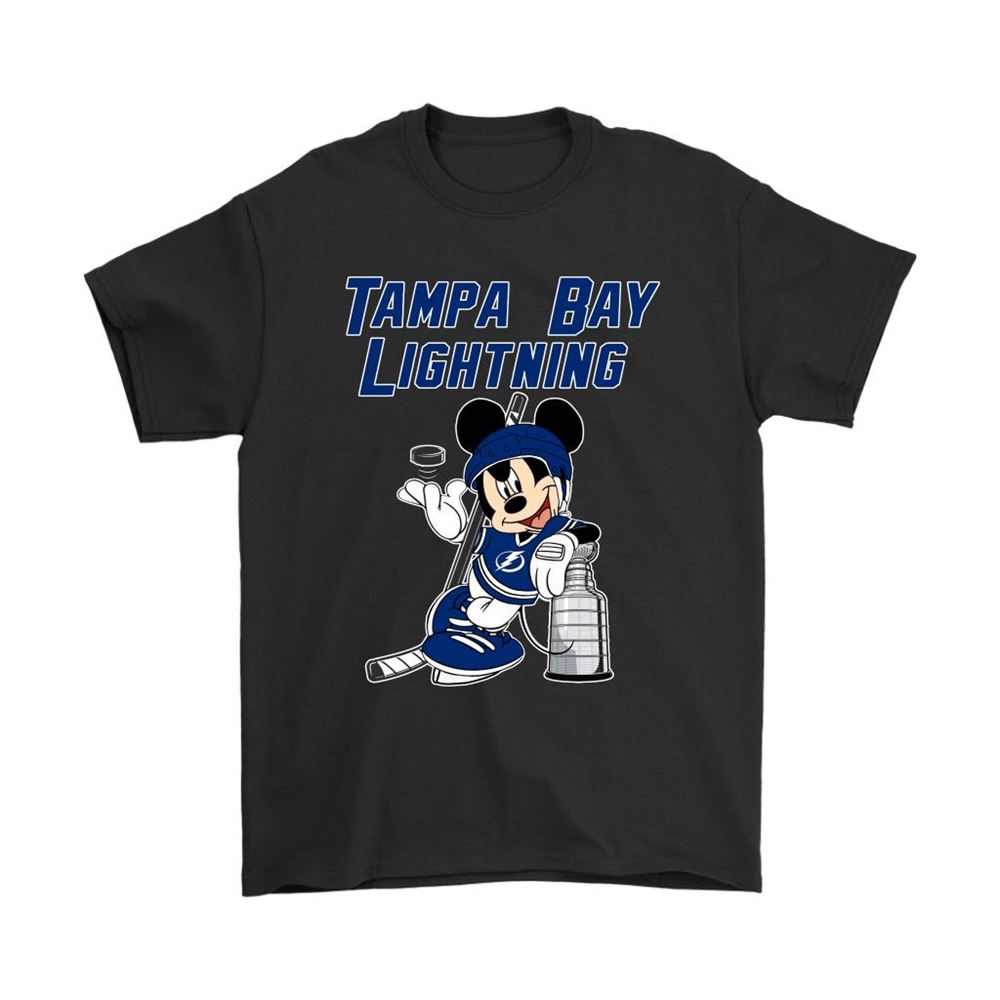 Mickey Tampa Bay Lightning With The Stanley Cup Hockey Nhl Shirts