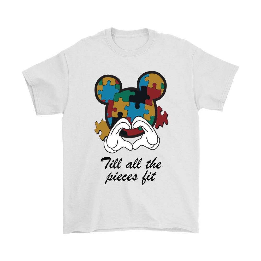 Mickey Till All The Pieces Fit Autism Awareness Shirts