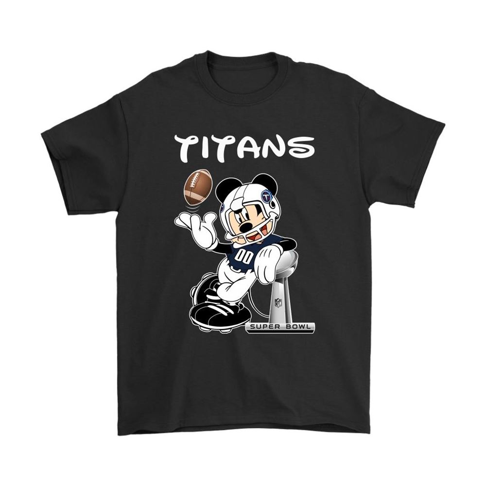 Mickey Titans Taking The Super Bowl Trophy Football Shirts