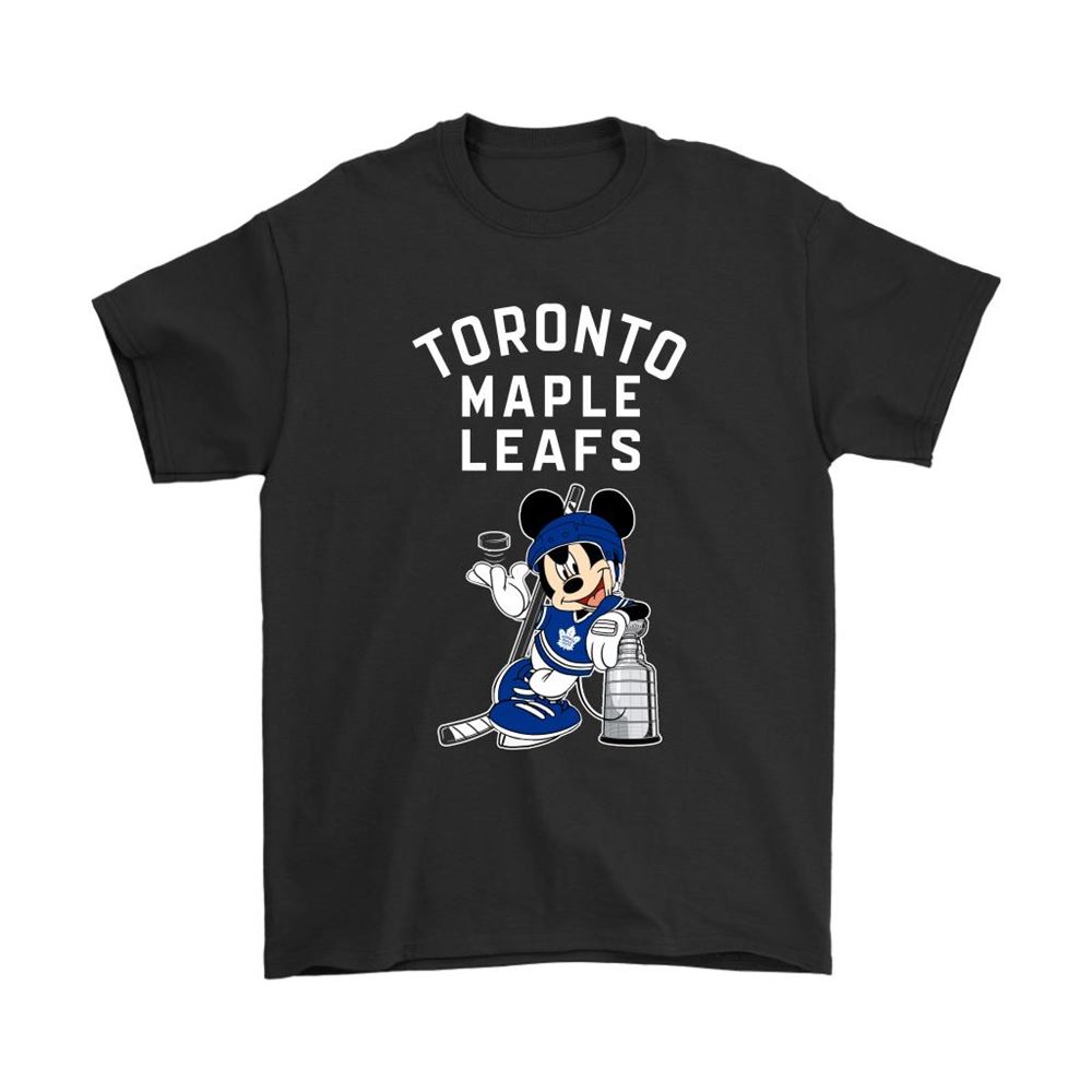 Mickey Toronto Maple Leafs With The Stanley Cup Hockey Nhl Shirts