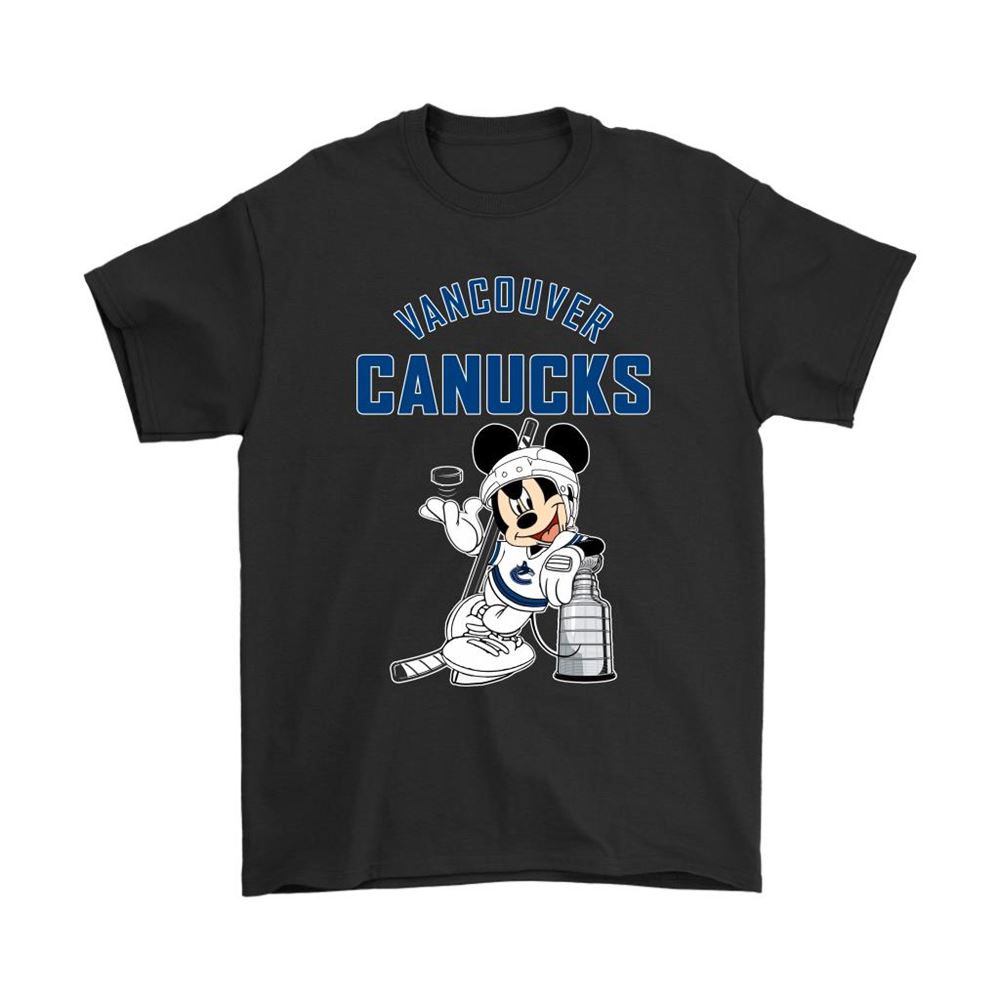 Mickey Vancouver Canucks With The Stanley Cup Hockey Nhl Shirts