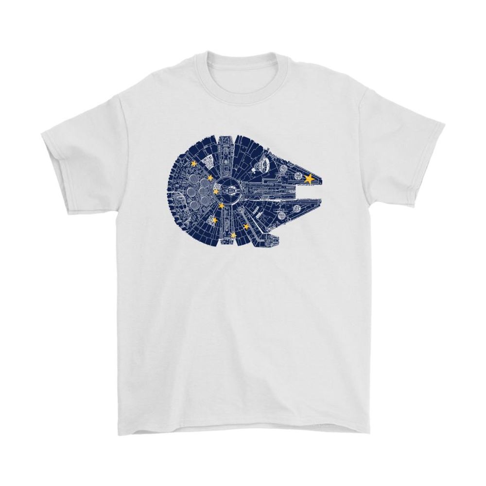 Millennium Falcon Alaska State Flag Star Wars Shirts