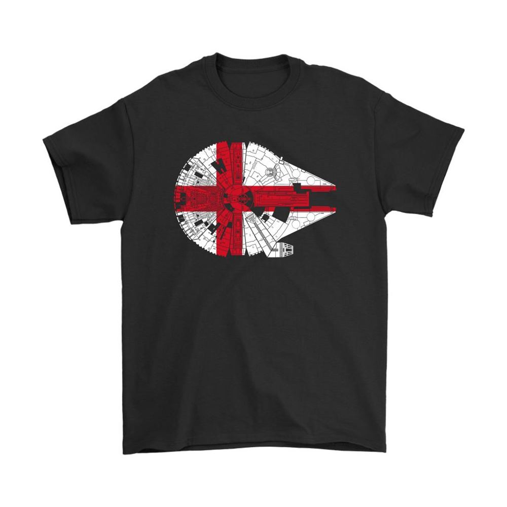 Millennium Falcon Country Flag England Star Wars Shirts