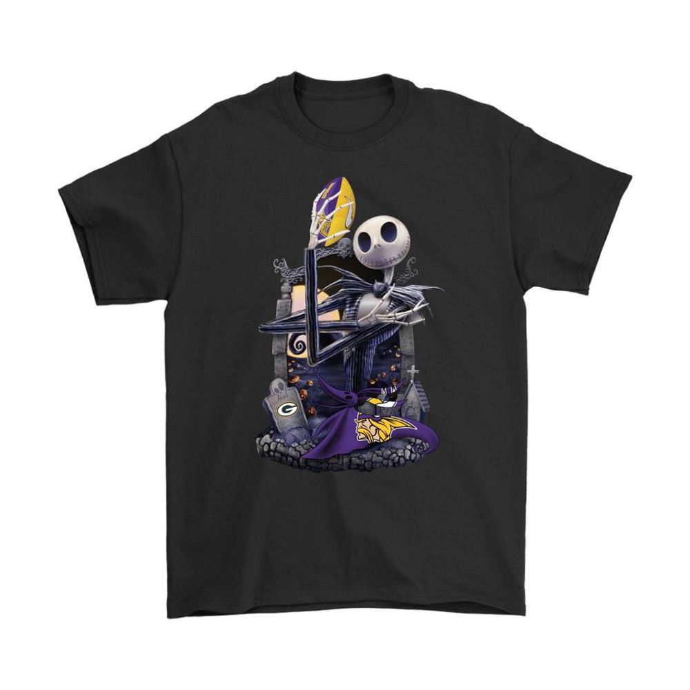 Minnesota Vikings Jack Skellington Halloween Shirts