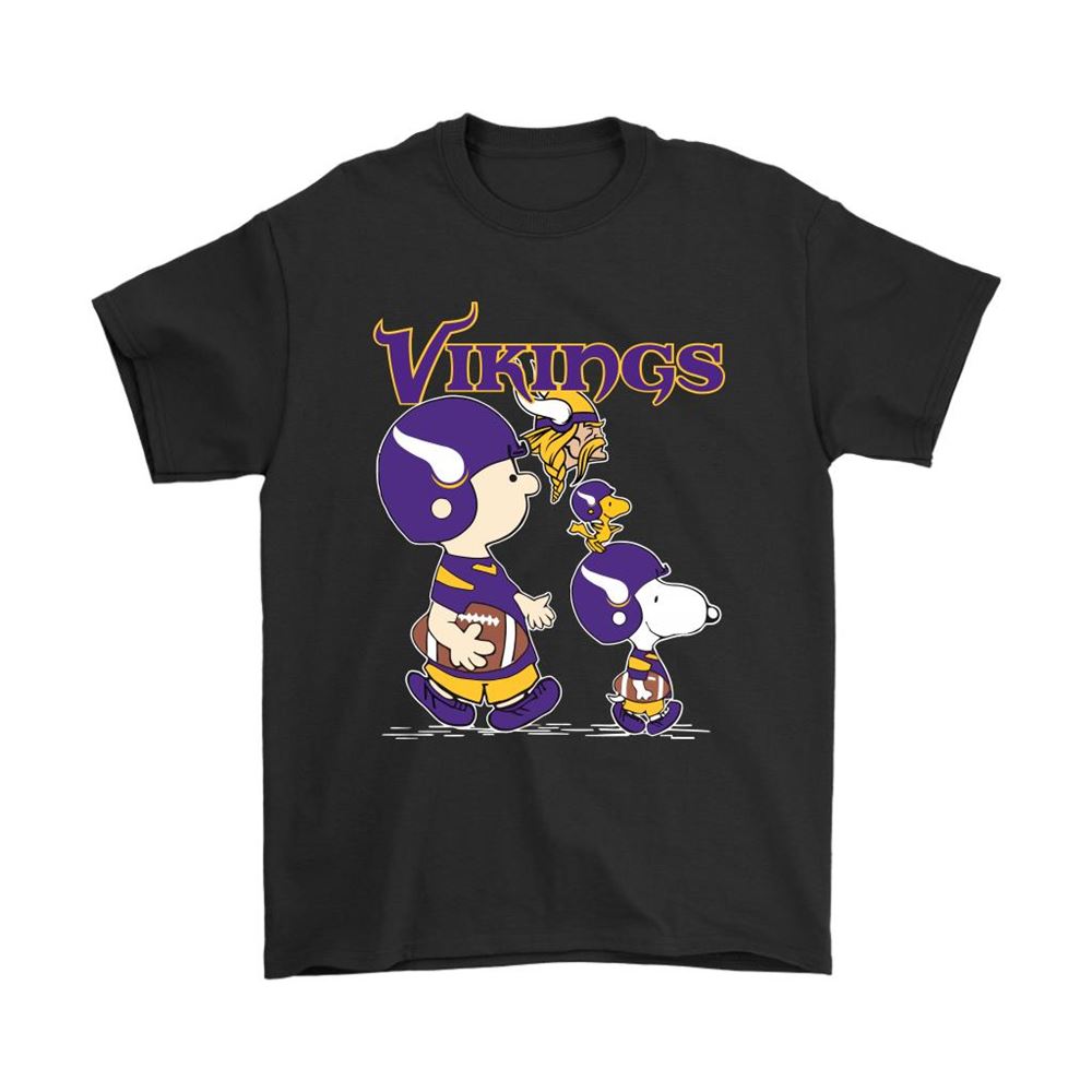 Minnesota Vikings Lets Play Football Together Snoopy Nfl Shirts