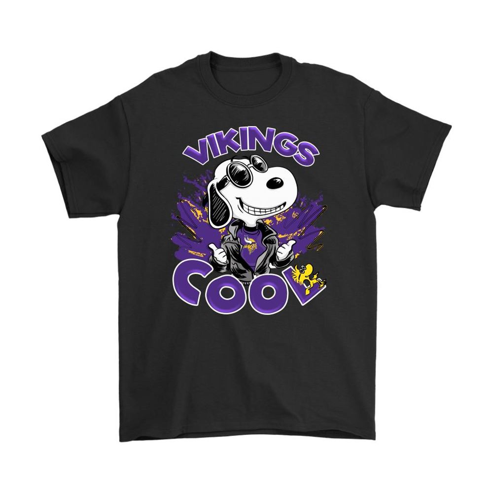 Minnesota Vikings Snoopy Joe Cool Were Awesome Shirts