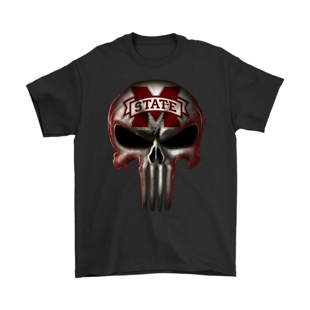 Mississippi State Bulldogs The Punisher Mashup Ncaa Football Shirts