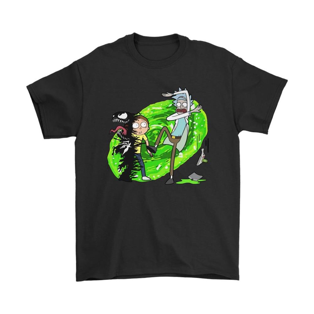 Morty Venom Rick And Morty Marvel Mashup Shirts