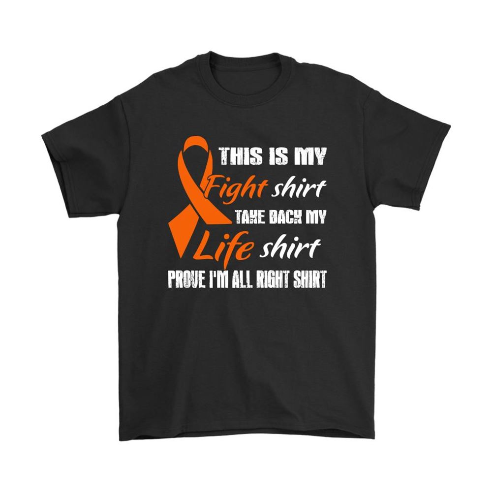 Multiple Sclerosis Awareness Orange Ribbon My Fight My Life Shirts