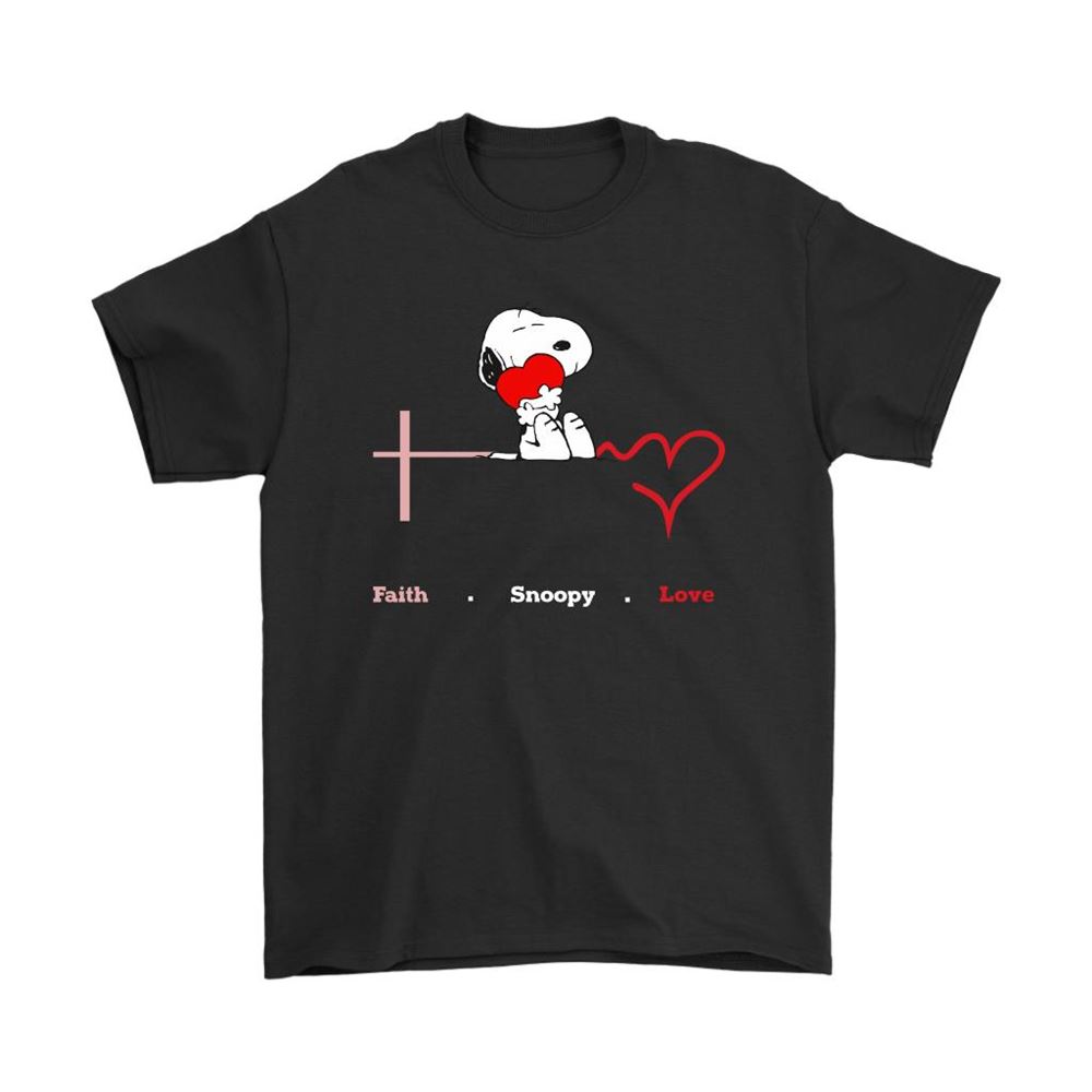 My Heartbeat Faith Snoopy Love Shirts