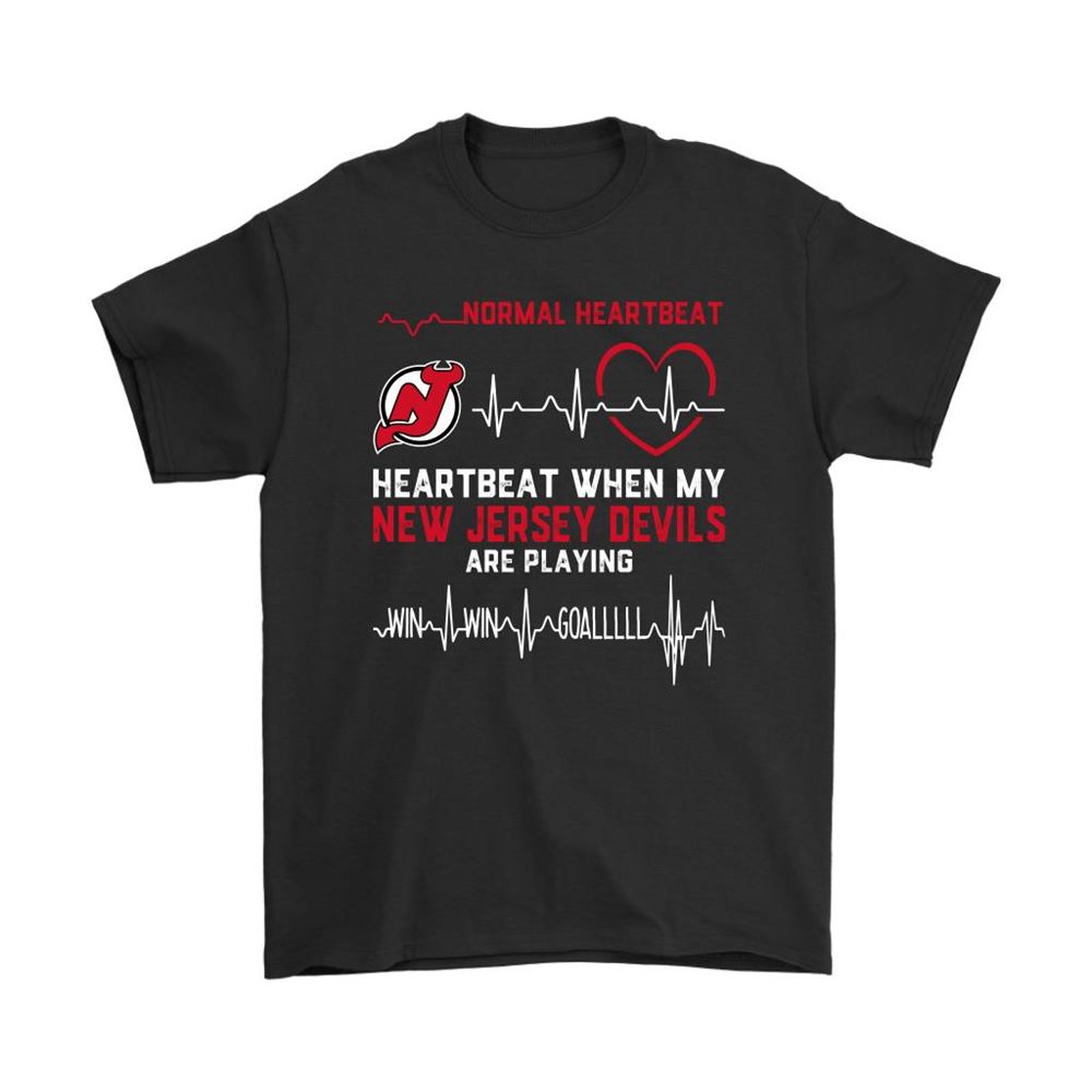 My Heartbeat When My New Jersey Devils Are Playing Ice Hockey Shirts