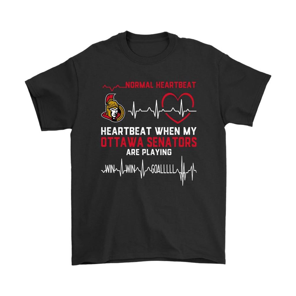 My Heartbeat When My Ottawa Senators Are Playing Ice Hockey Shirts