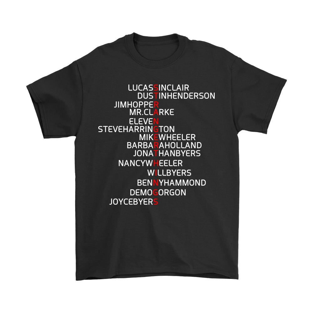 Names Puzzle Movie Stranger Things Shirts Luxwoo