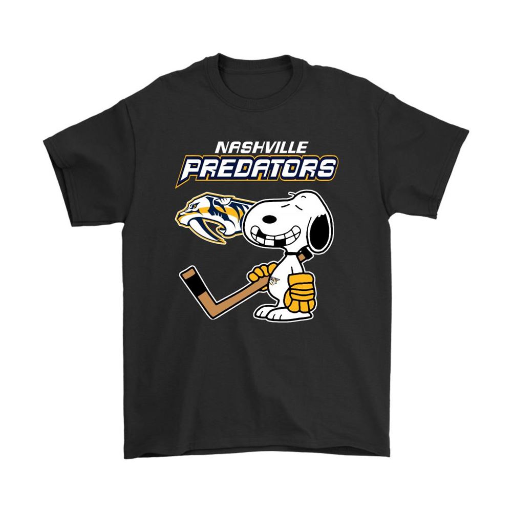 Nashville Predators Ice Hockey Broken Teeth Snoopy Nhl Shirts