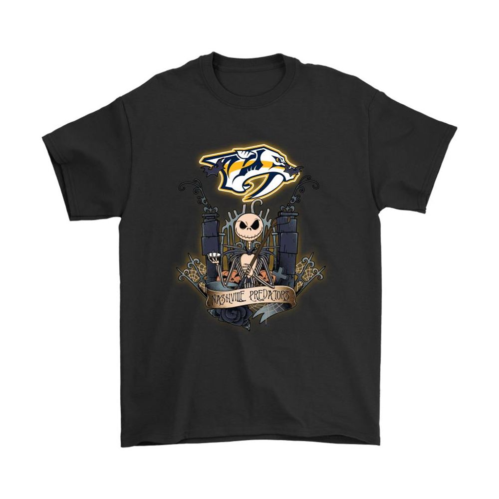 Nashville Predators Jack Skellington This Is Halloween Nhl Shirts