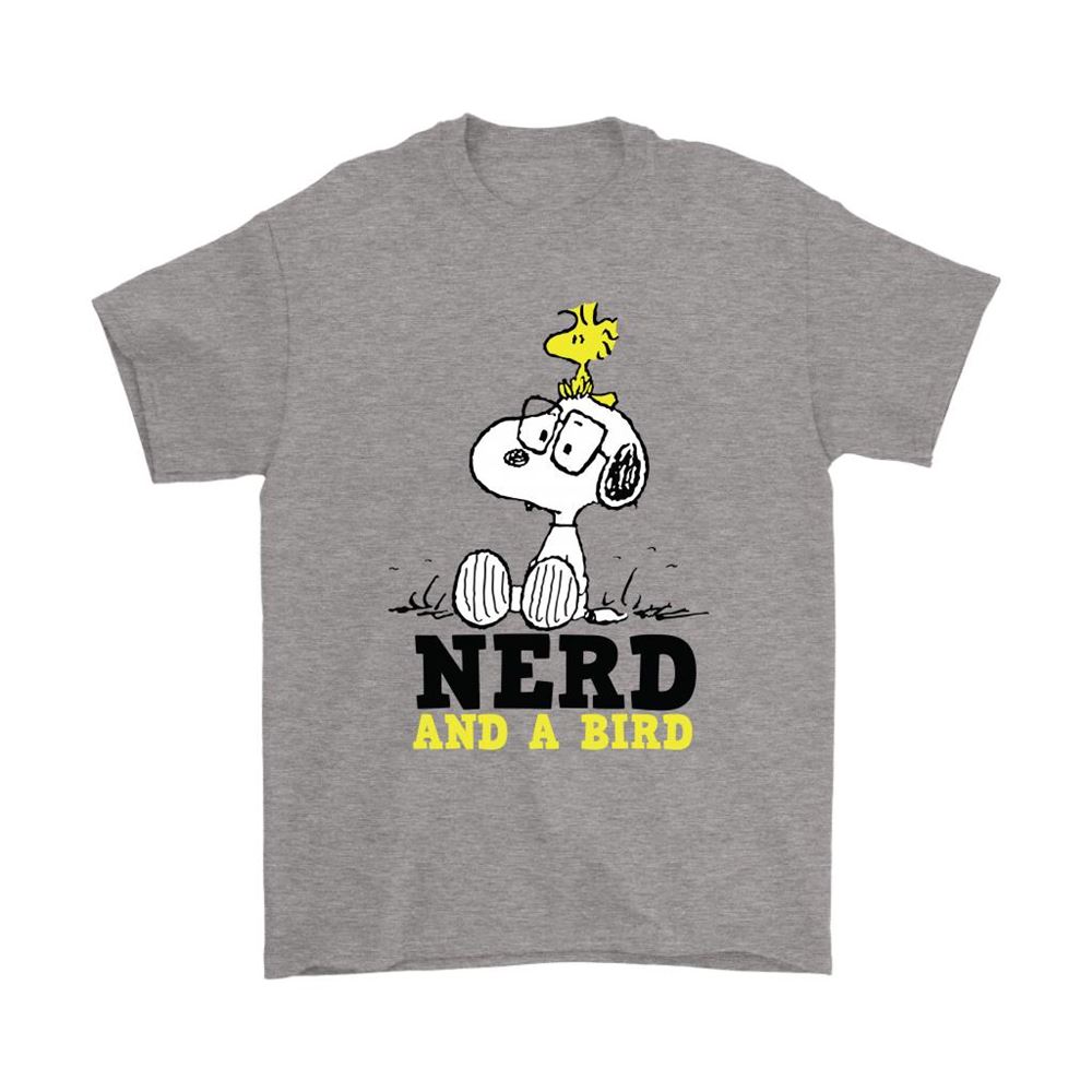 Nerd And A Bird Snoopy And Woodstock Shirts