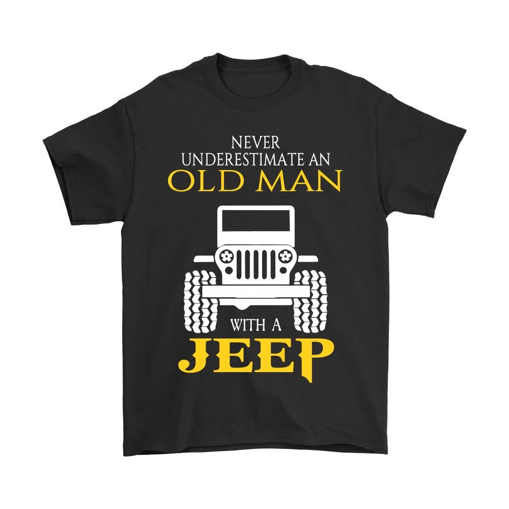 Never Underestimate An Old Man With A Jeep Shirts