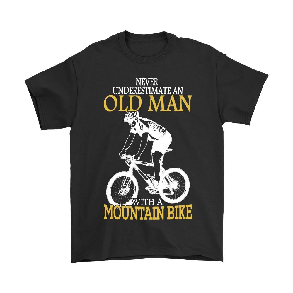 Never Underestimate An Old Man With A Mountain Bike Shirts