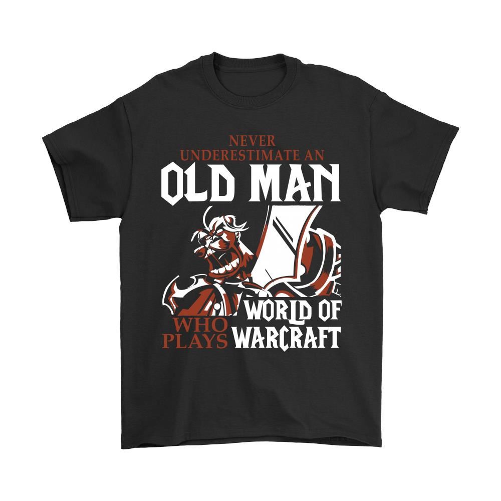 Never Underestimate An Old Man World Of Warcraft Shirts