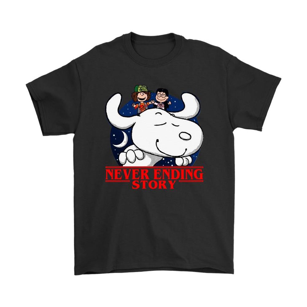 Neverending Story Stranger Things In Snoopy Style Shirts