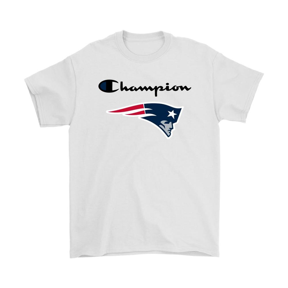 New England Patriots Champion Logo Mashup Nfl Shirts