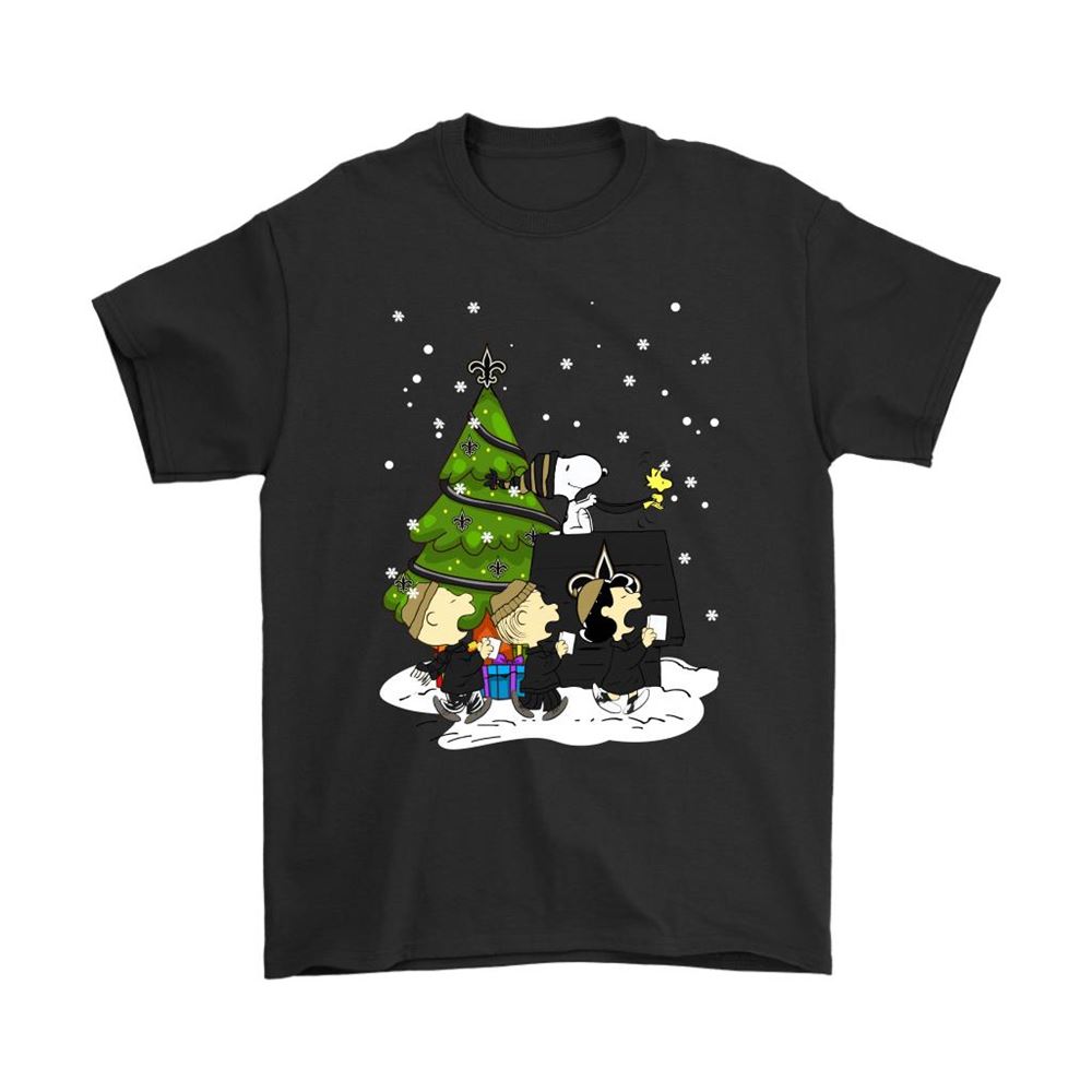 New Orleans Saints Are Coming To Town Snoopy Christmas Shirts
