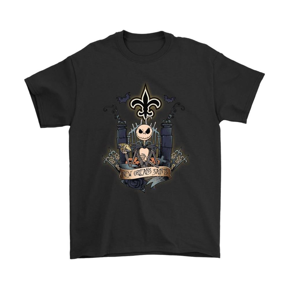 New Orleans Saints Jack Skellington This Is Halloween Nfl Shirts
