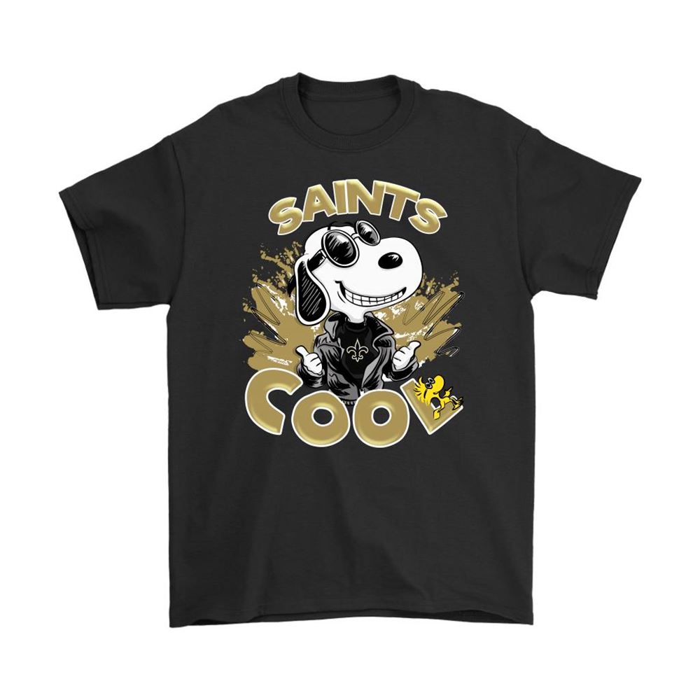 New Orleans Saints Snoopy Joe Cool Were Awesome Shirts