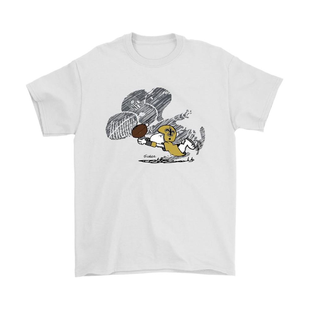 New Orleans Saints Snoopy Plays The Football Game Shirts